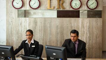Check-in/check-out kiosk