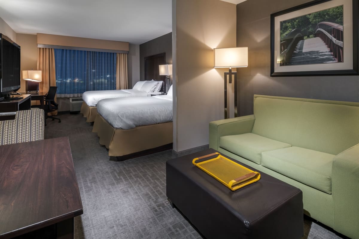 Suite, 2 Queen Beds | In-room safe, desk, iron/ironing board, free WiFi
