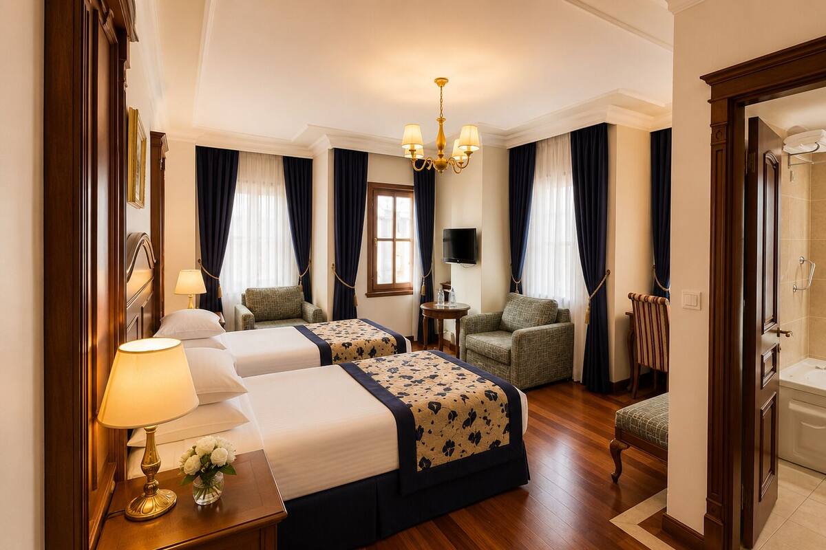 Premium bedding, minibar, in-room safe, desk