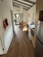 2 Bedroom Accessible Family Cabin | Private kitchen | Full-size fridge, microwave, stovetop, electric kettle