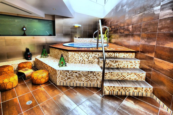 Sauna, hot tub, body treatments, aromatherapy, hot stone massages