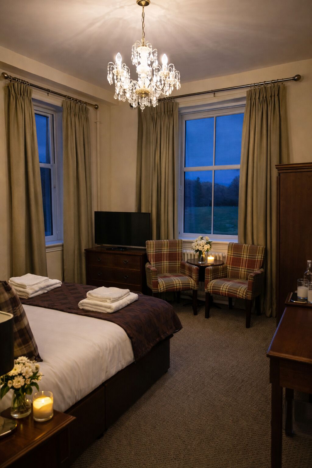 Habitación doble superior, 1 cama matrimonial | Decoración personalizada, muebles diferentes, escritorio y wifi gratis 