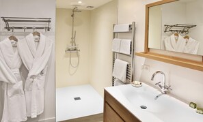 Free toiletries, hair dryer, towels