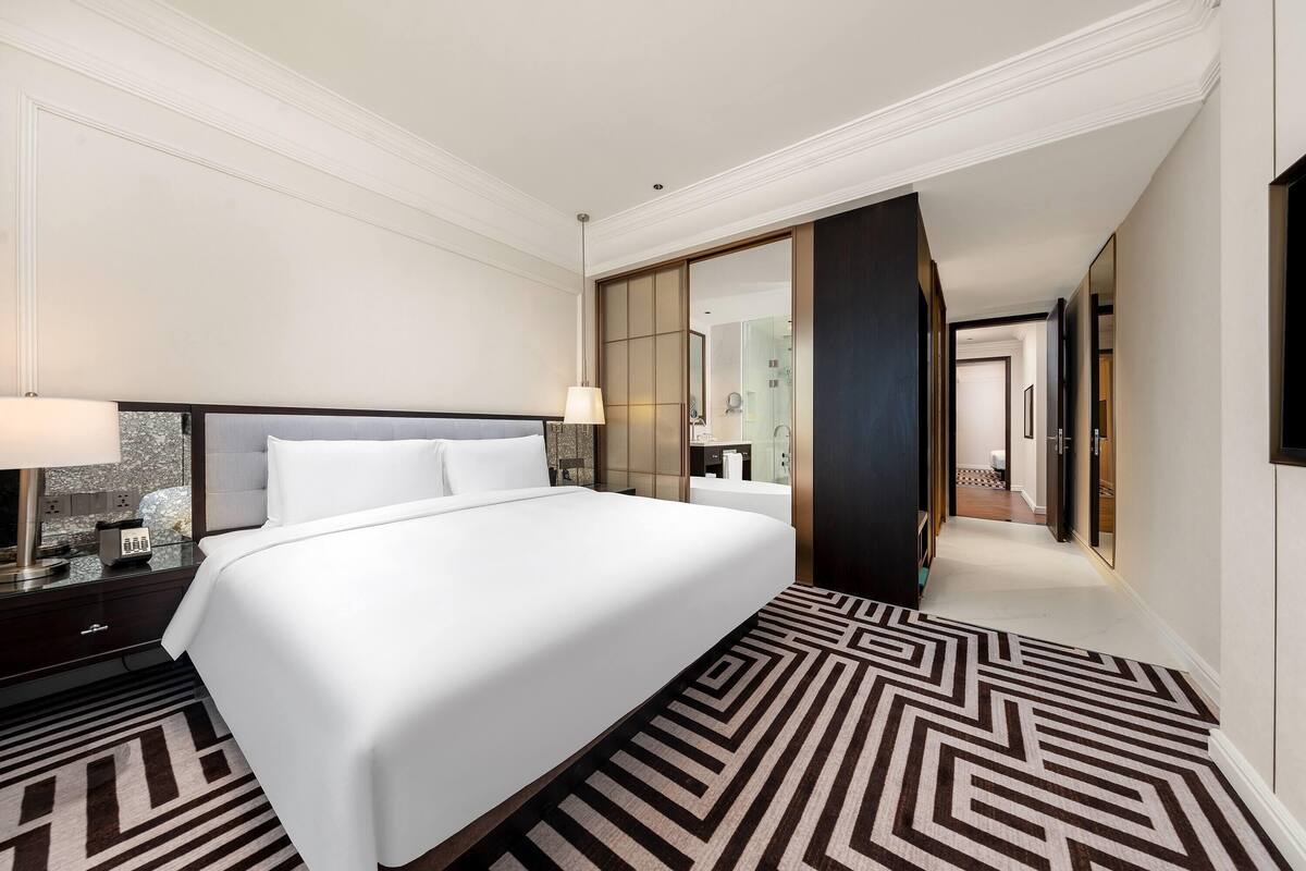 Quarto casal superluxo, 2 camas de solteiro, para não fumantes (Suite) | Edredons de pluma, cofres nos quartos, Wi-Fi de cortesia, roupa de cama