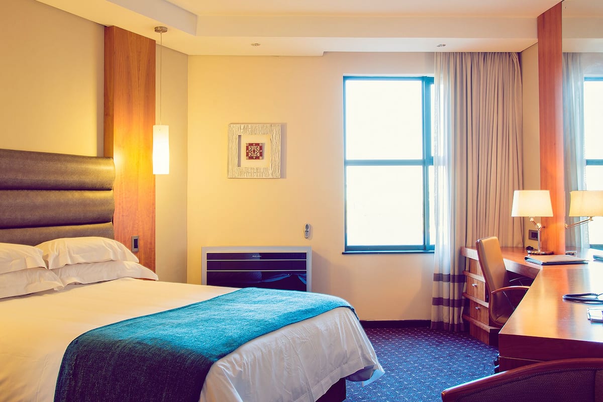 Premium bedding, down comforters, Select Comfort beds, minibar