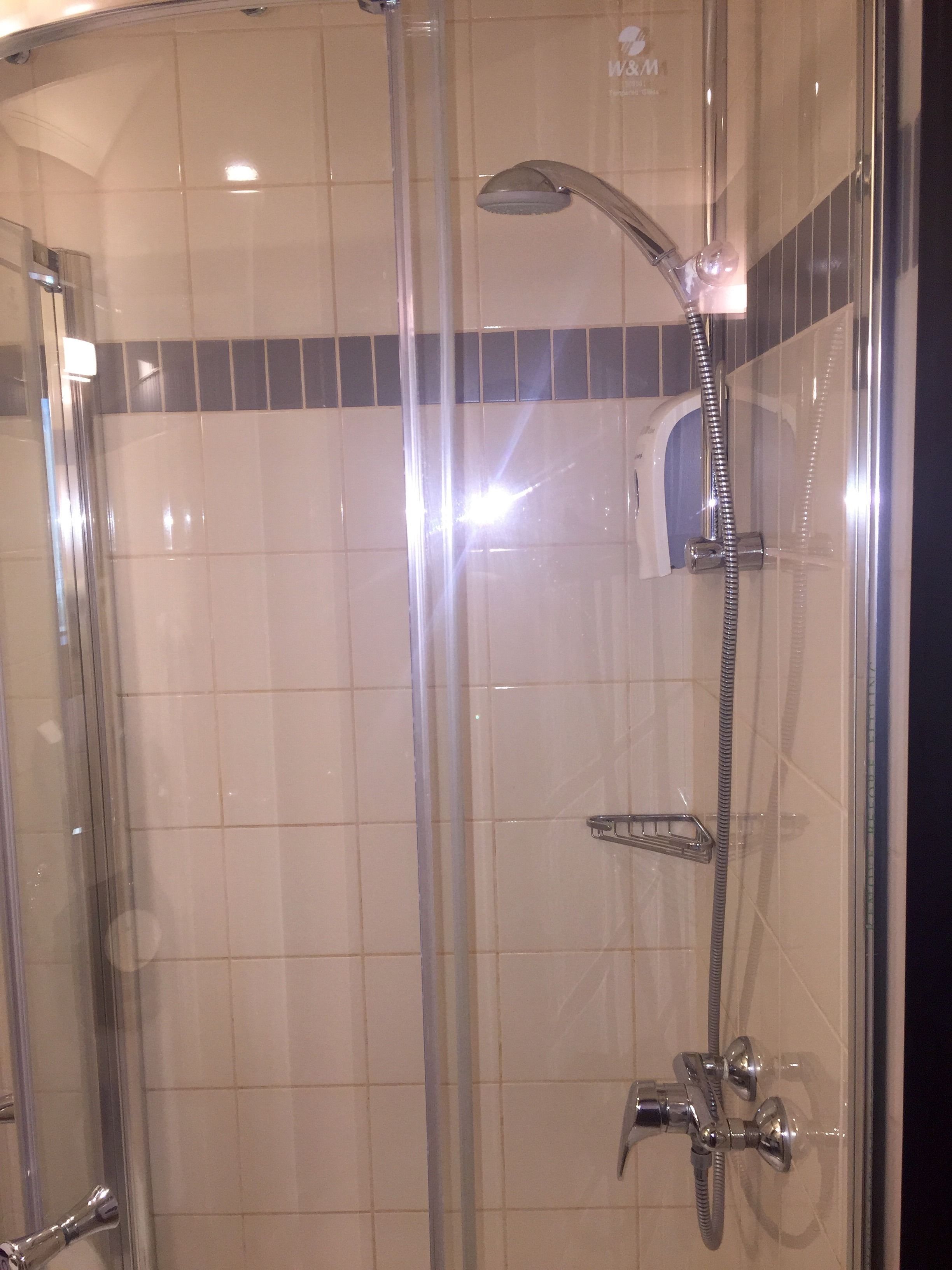 shower, eco-friendly toiletries, hair dryer, bidet