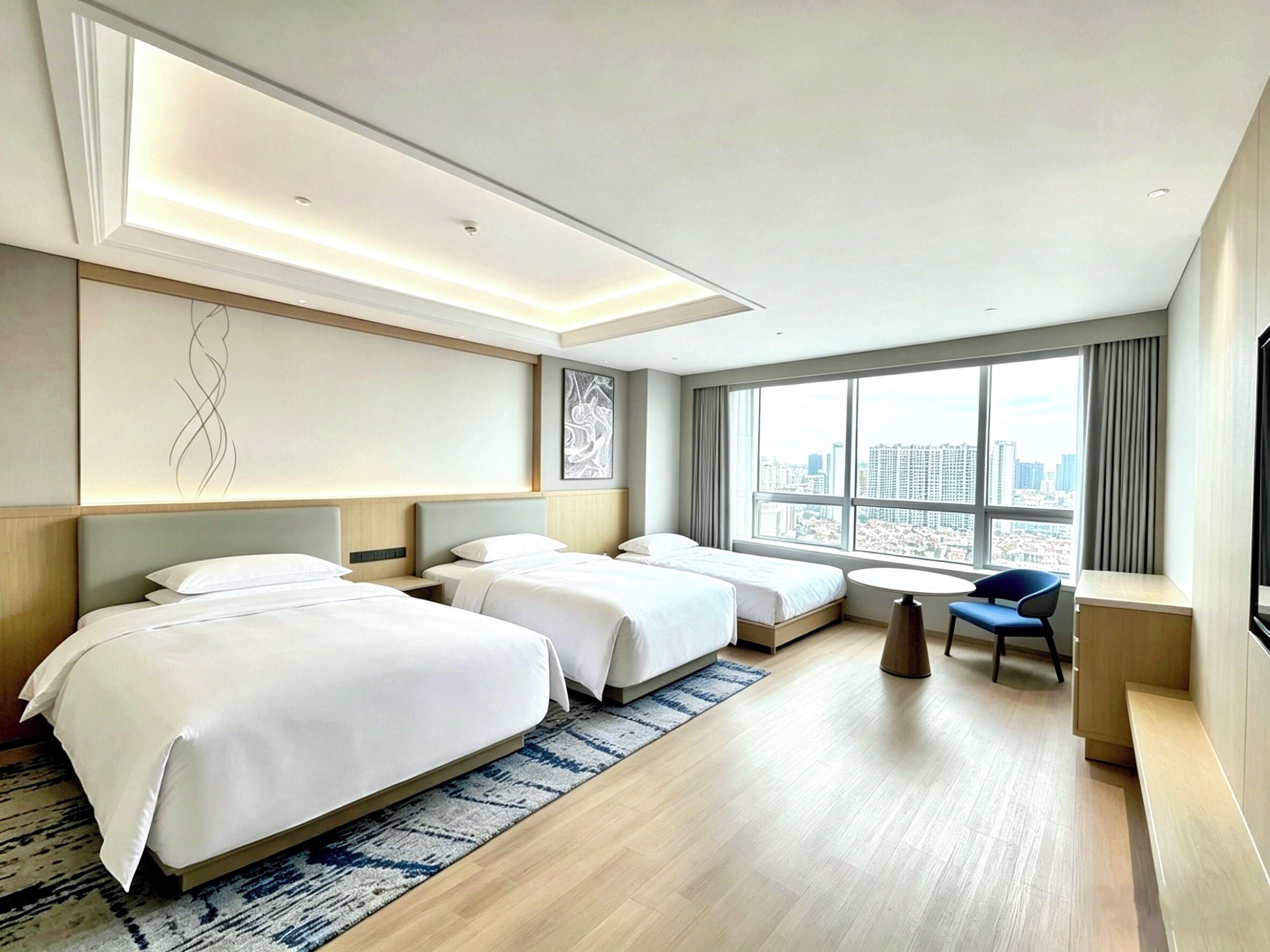 Minibar, in-room safe, desk, blackout curtains