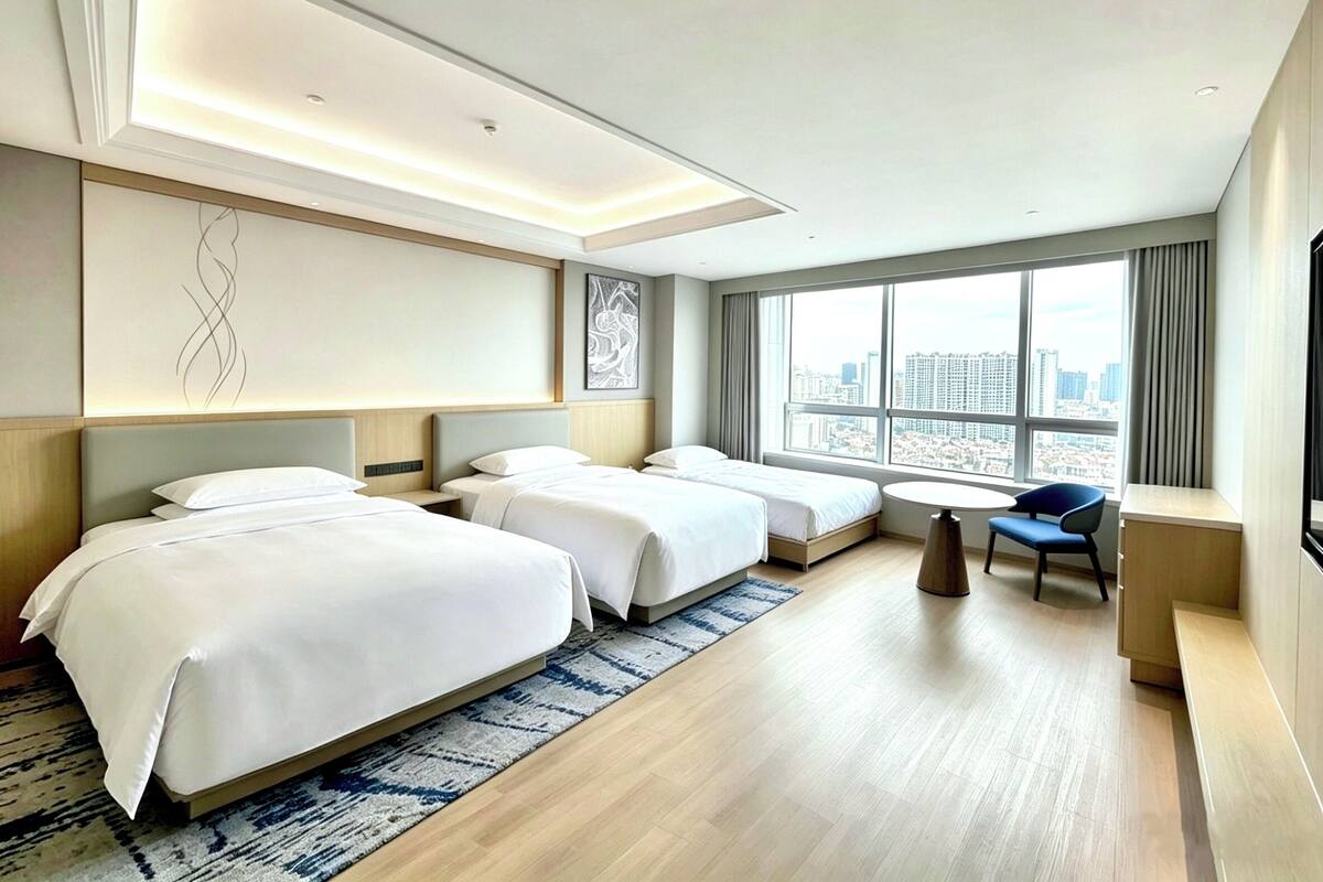 Minibar, in-room safe, desk, blackout curtains