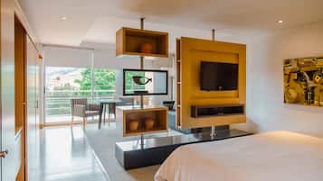 Premium bedding, down duvets, minibar, in-room safe