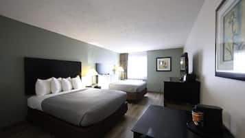 Standard Room, 2 Queen Beds, Non Smoking | Individually decorated, desk, laptop workspace, blackout drapes