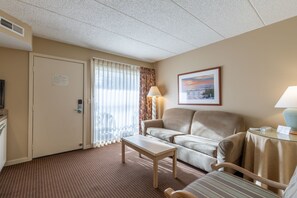 One Bedroom Suite with Living Room | Living area | Flat-screen TV, DVD player - Wild Dunes Inn (Ocean City)