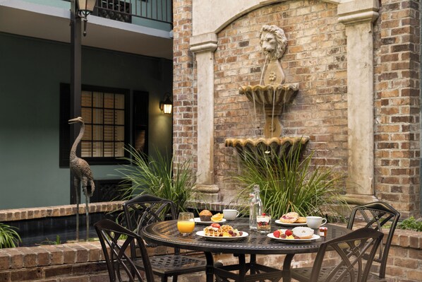 Free daily self-serve breakfast