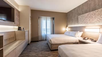 Premium bedding, pillowtop beds, in-room safe, individually furnished