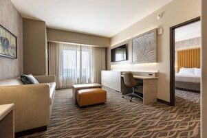 55-inch flat-screen TV with cable channels, TV, Netflix