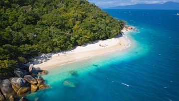 On the beach, snorkelling, kayaking, fishing