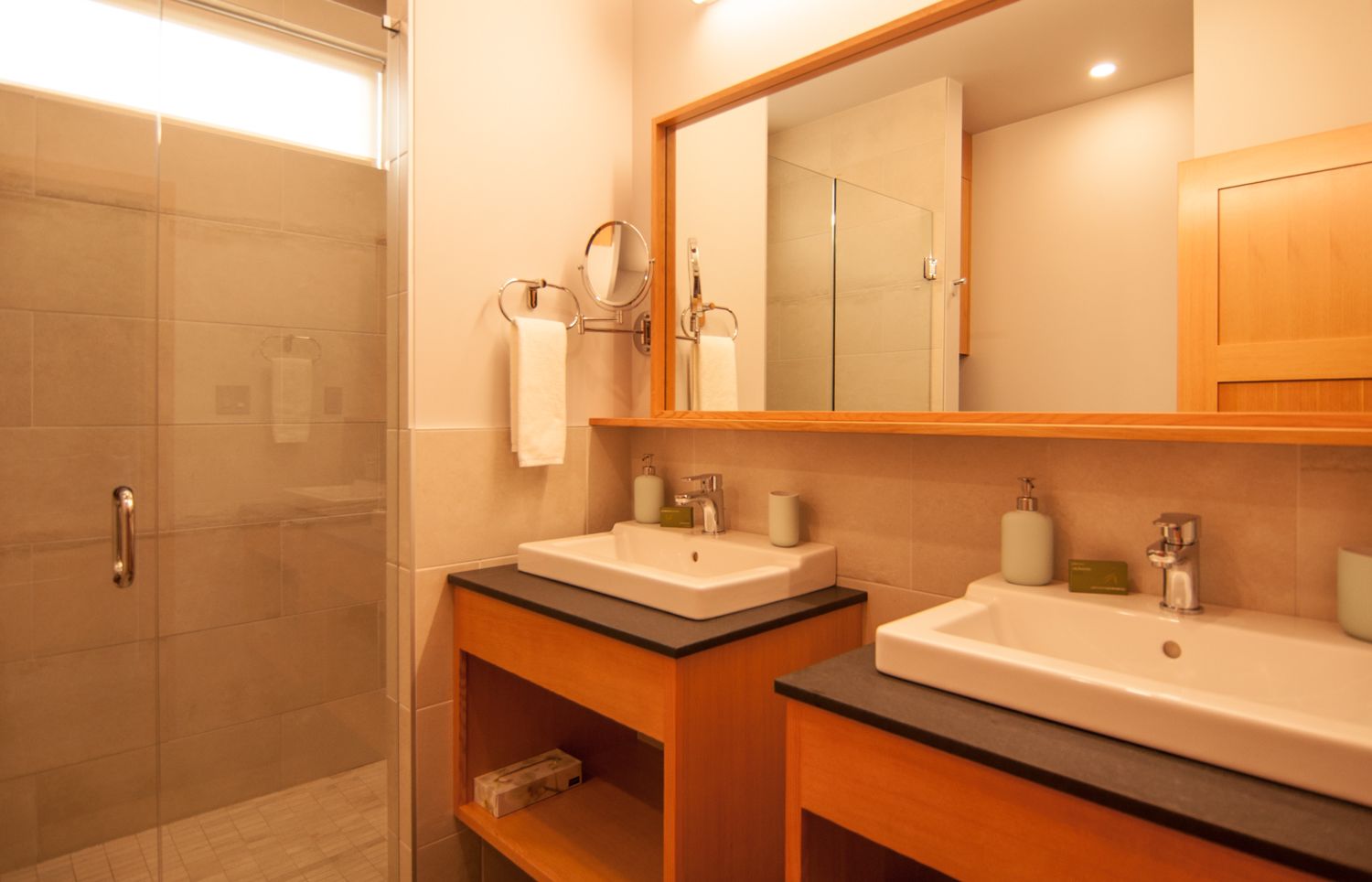 premier studio suite, 1 king bed, harbour view | bathroom | shower, free toiletries, hair dryer, towels