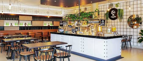 Buffet breakfast for a fee on weekends