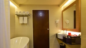 Hair dryer (on request), towels
