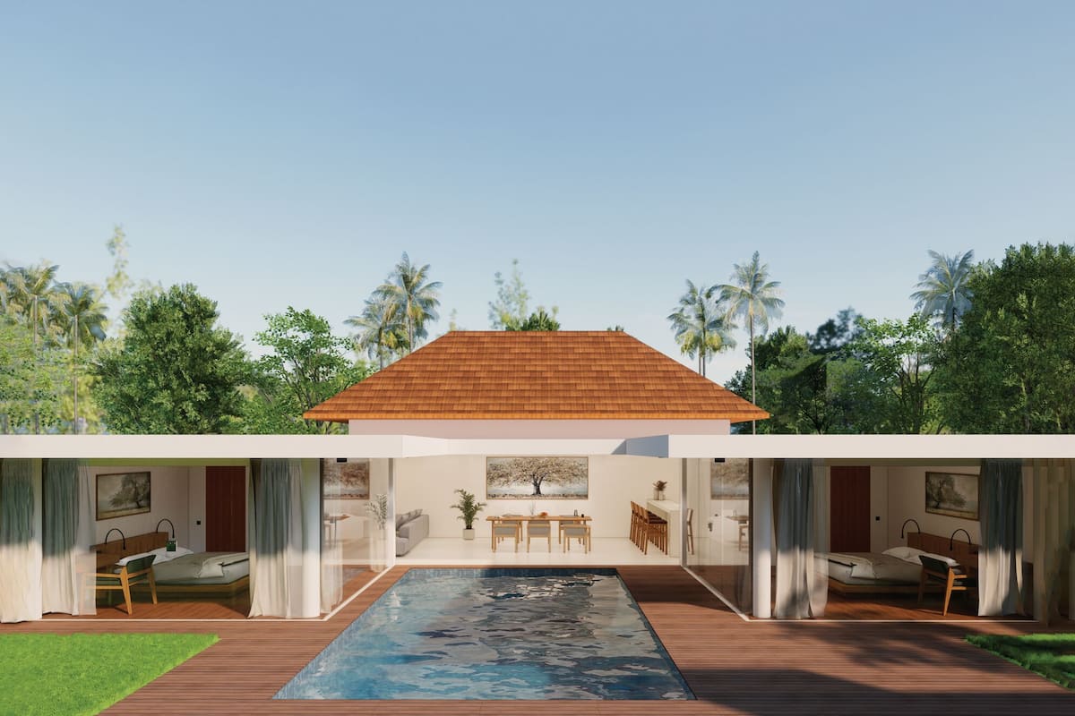 Villa, 2 Bedrooms | Minibar, in-room safe, desk, free WiFi