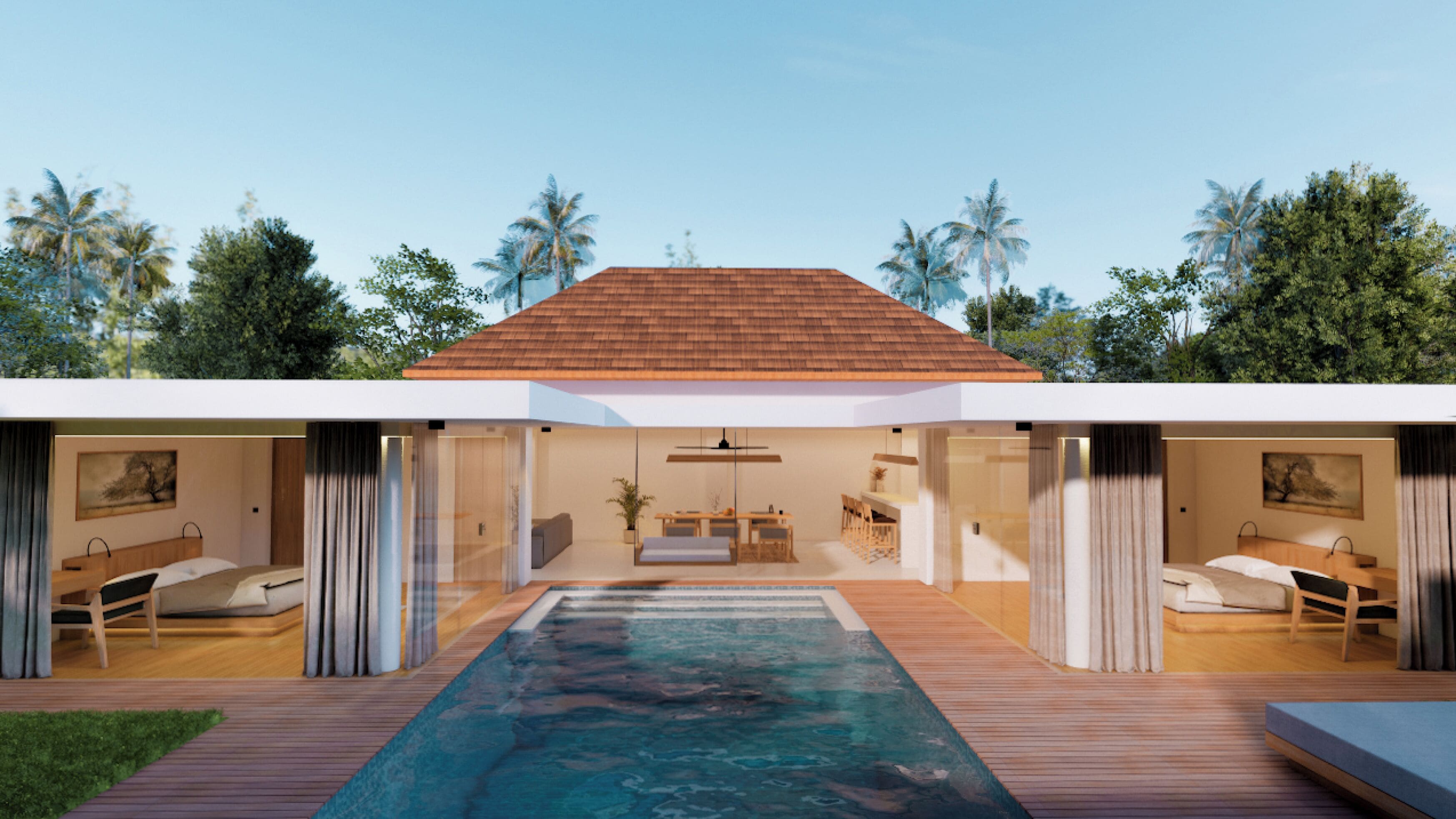 别墅, 2 间卧室 | 迷你吧、客房内保险箱、办公桌、免费 WiFi