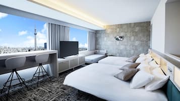 ์คํ ๋ค๋ ํธ์๋ฃธ, ๊ธ์ฐ (Deluxe Tower View) | ๊ณ ๊ธ ์นจ๊ตฌ, ์ค๋ฆฌ/๊ฑฐ์ํธ ์ด๋ถ, ์
๋ ํธ ์ปดํฌํธ ์นจ๋, ๊ฐ์ค ๋ด ๊ธ๊ณ