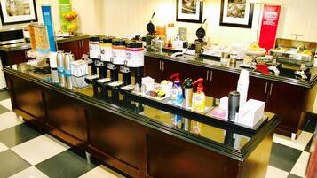 Free daily on-the-go breakfast