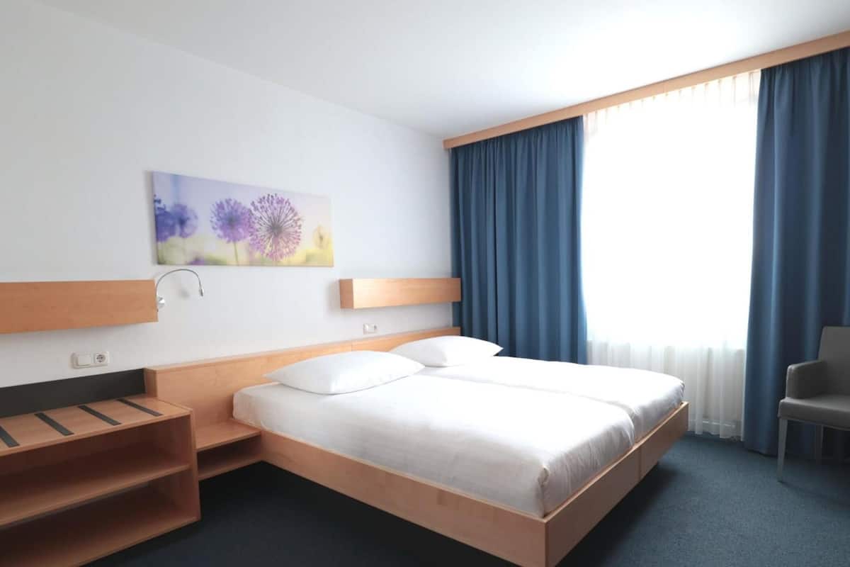 In-room safe, desk, laptop workspace, blackout drapes