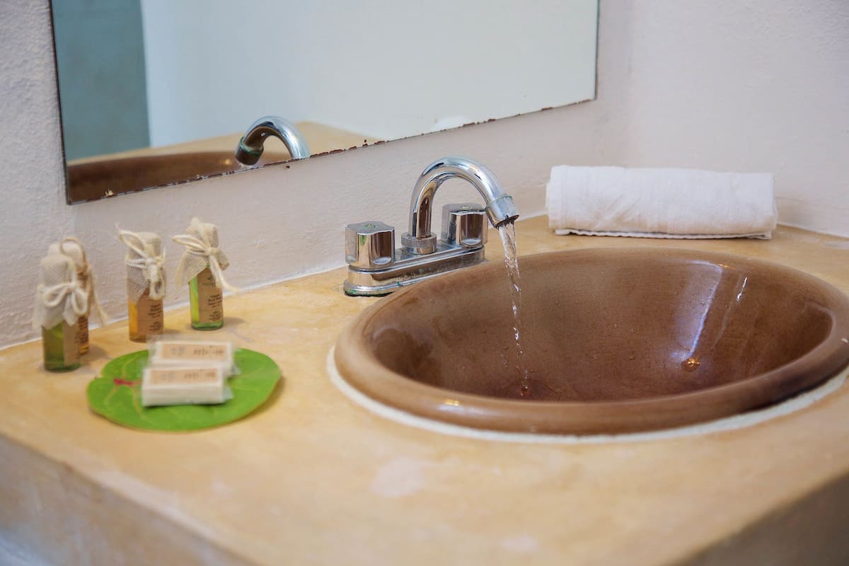 royal room, terrace (2 king beds) | bathroom sink