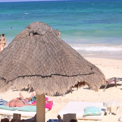 Breakfast, lunch, dinner served; beach views