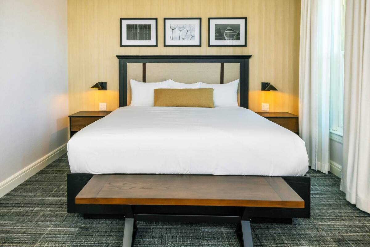 Room, 1 King Bed, Non Smoking | Premium bedding, down comforters, pillowtop beds, iron/ironing board