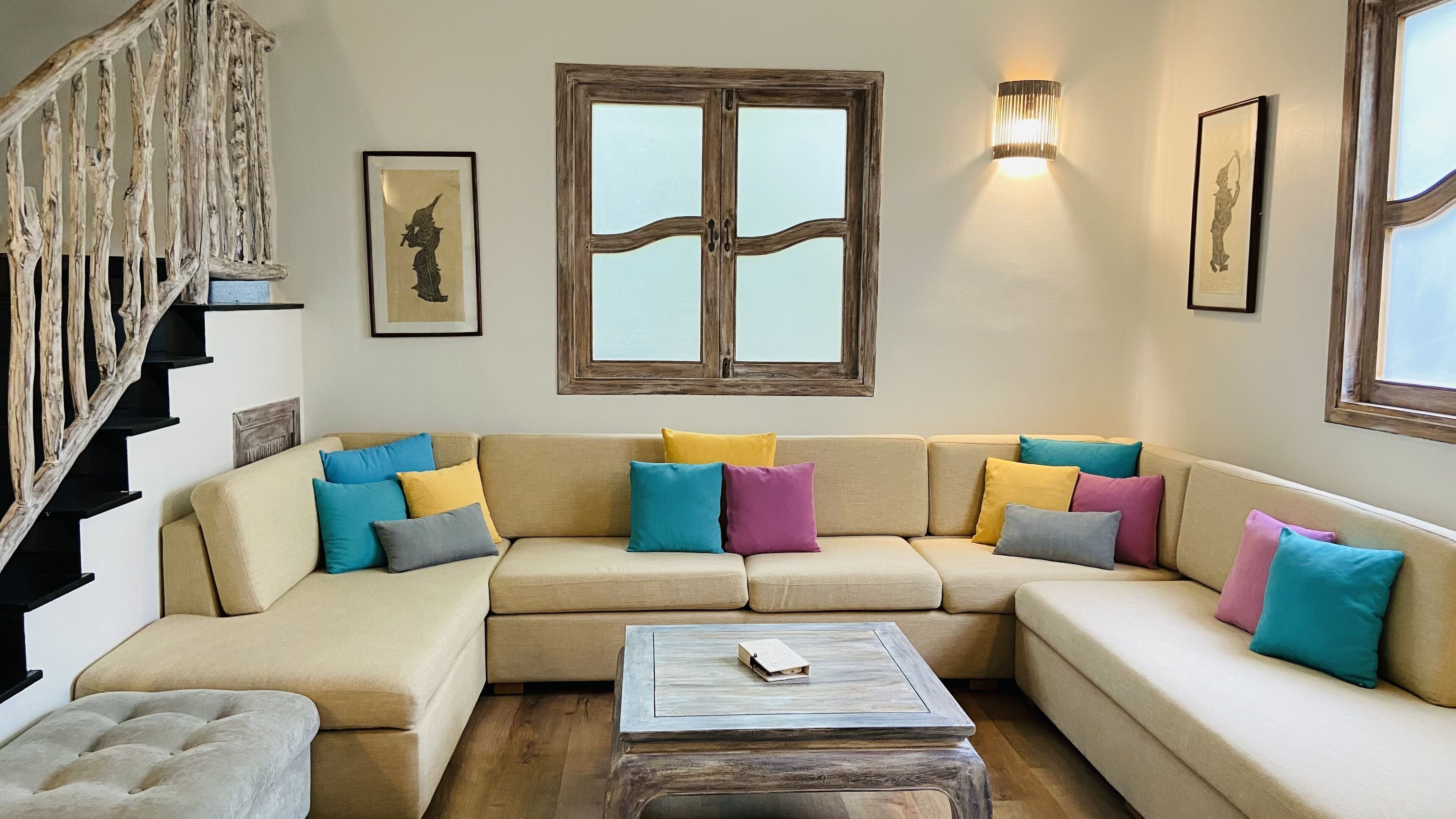 villa, 4 bedrooms | living area | tv