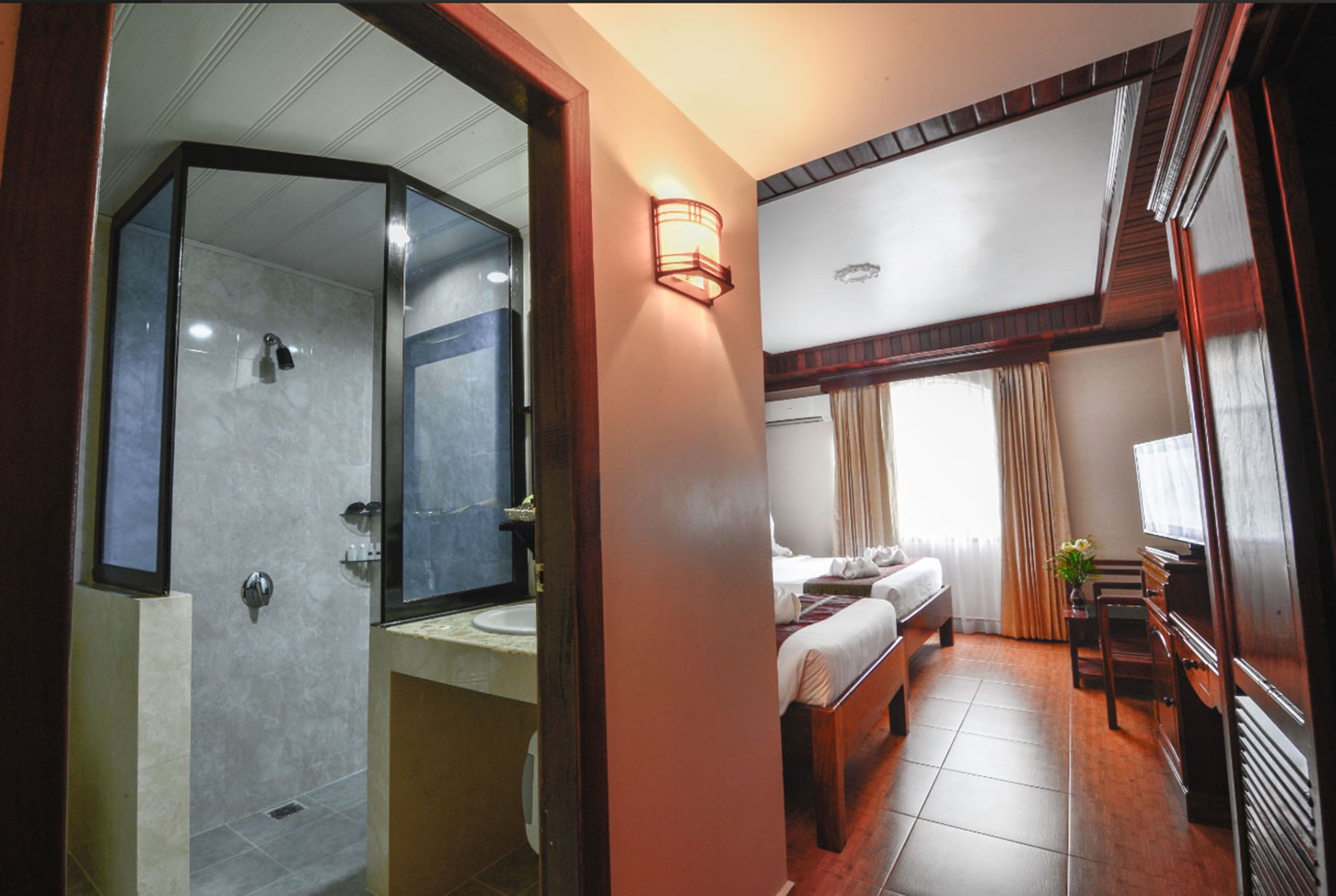 family room | bathroom | free toiletries, hair dryer, towels