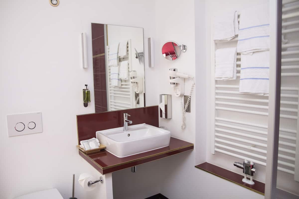 free toiletries, hair dryer, dressing gowns, slippers