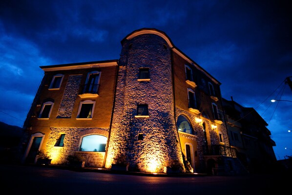 Front of property – evening/night