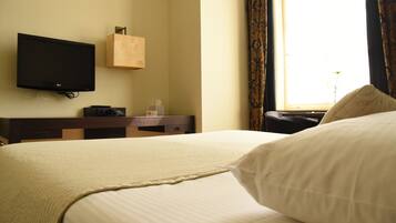 Desk, iron/ironing board, free WiFi, bed sheets