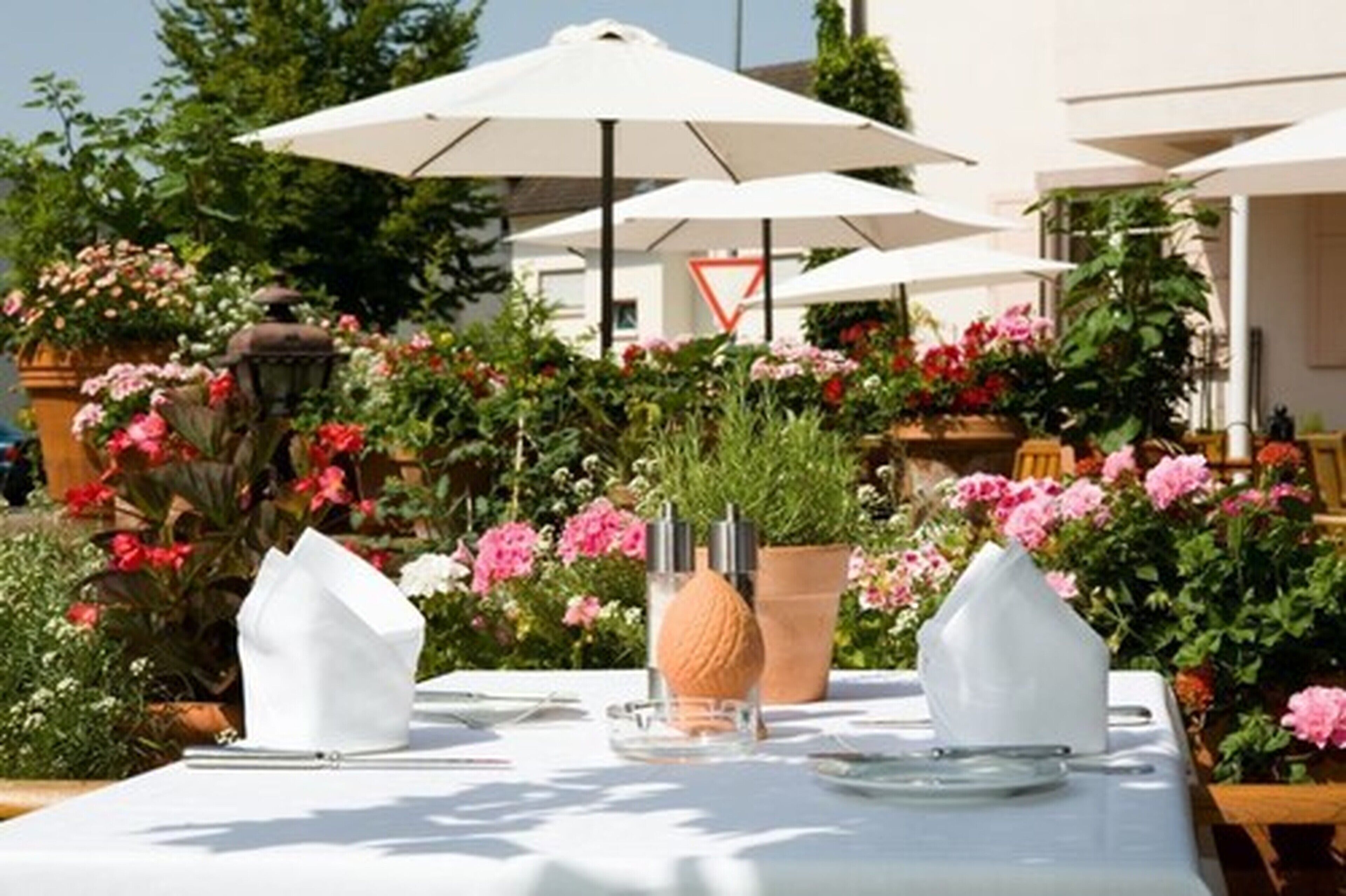 breakfast, lunch, dinner served; al fresco dining
