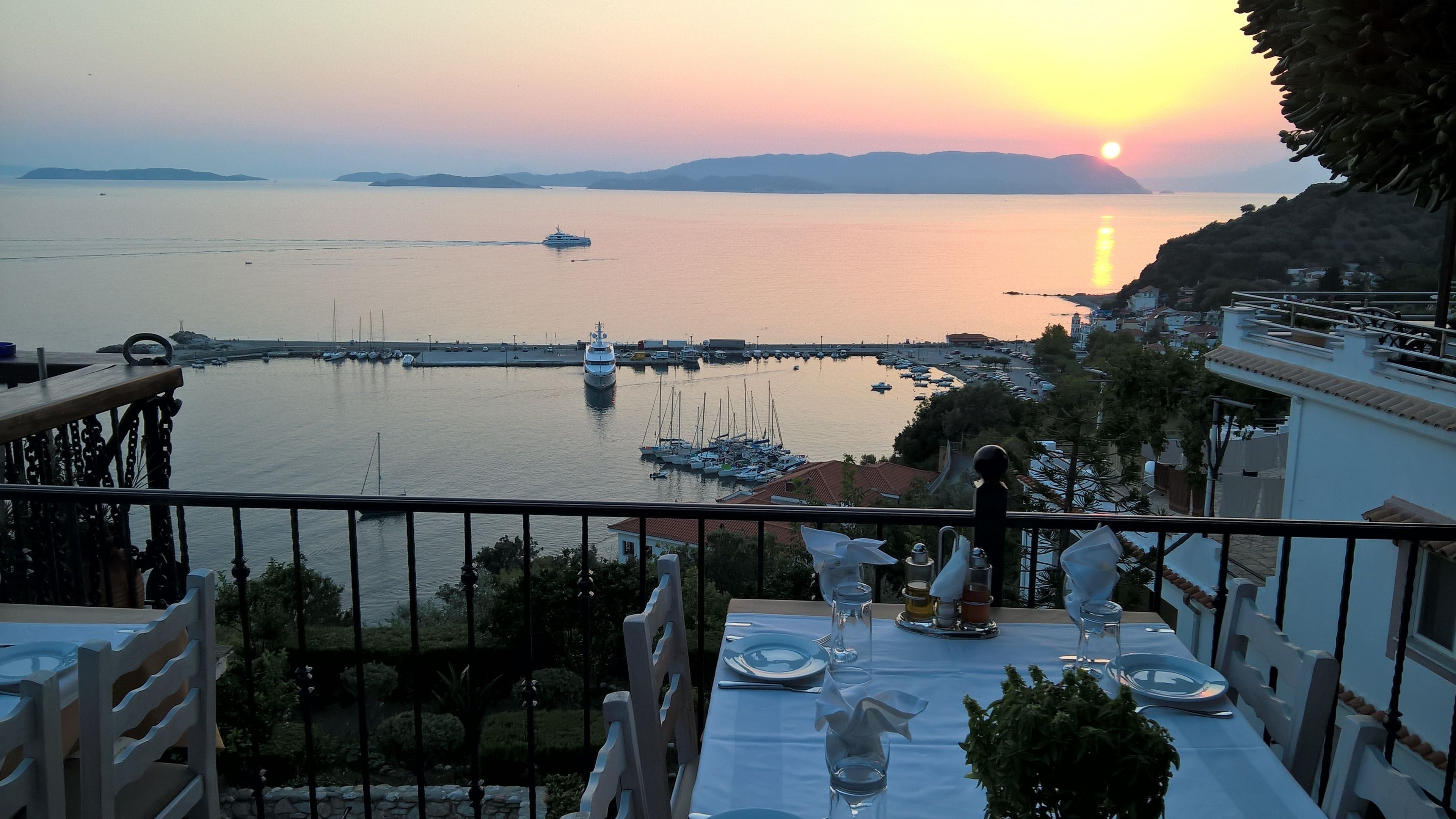 breakfast, lunch, dinner served; greek cuisine, sea views