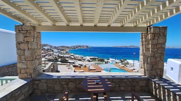 Comfort Studio Suite, 1 Double or 2 Twin Beds, Sea View | Terrace/patio