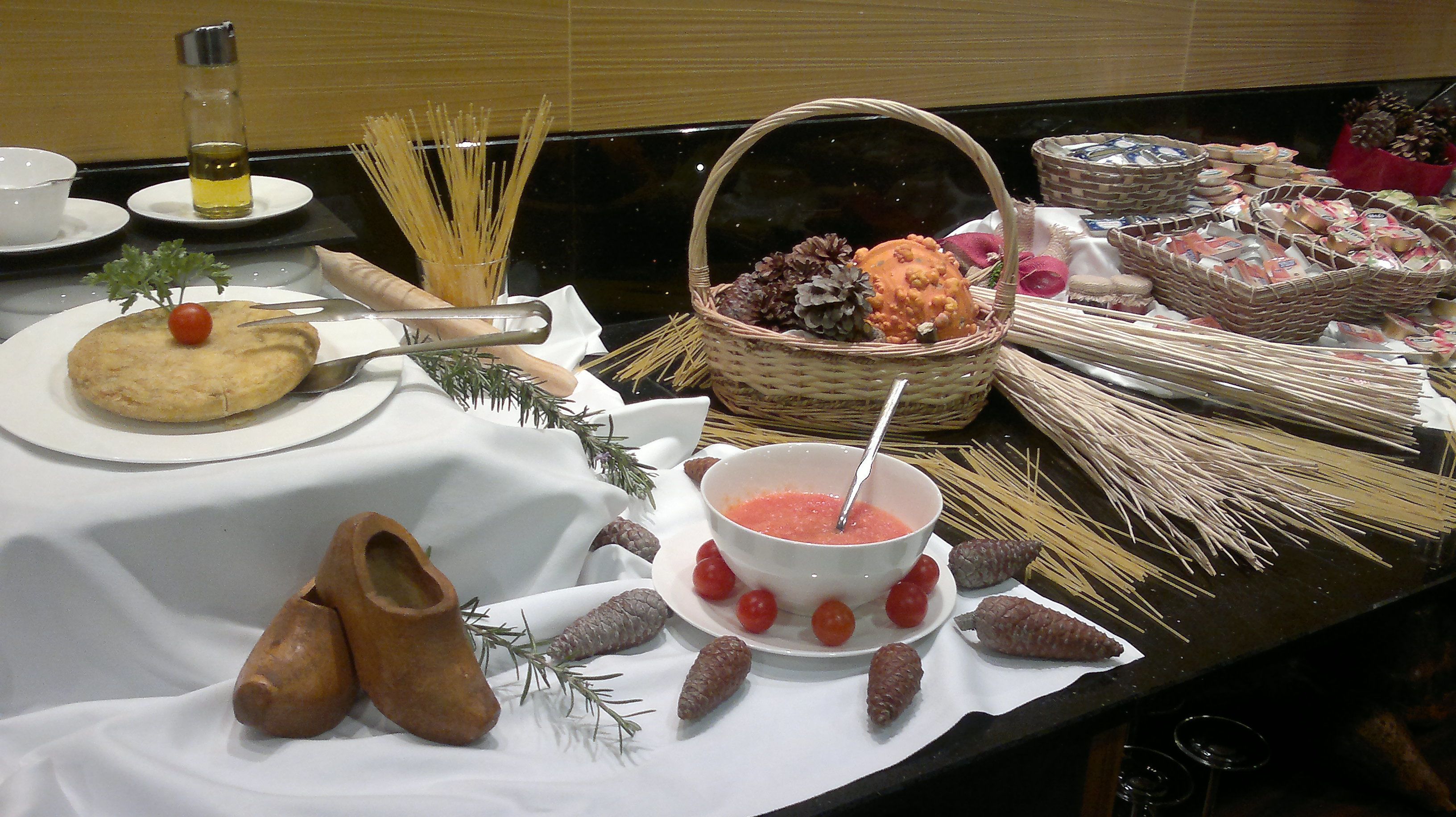 daily buffet breakfast (eur 13 per person)