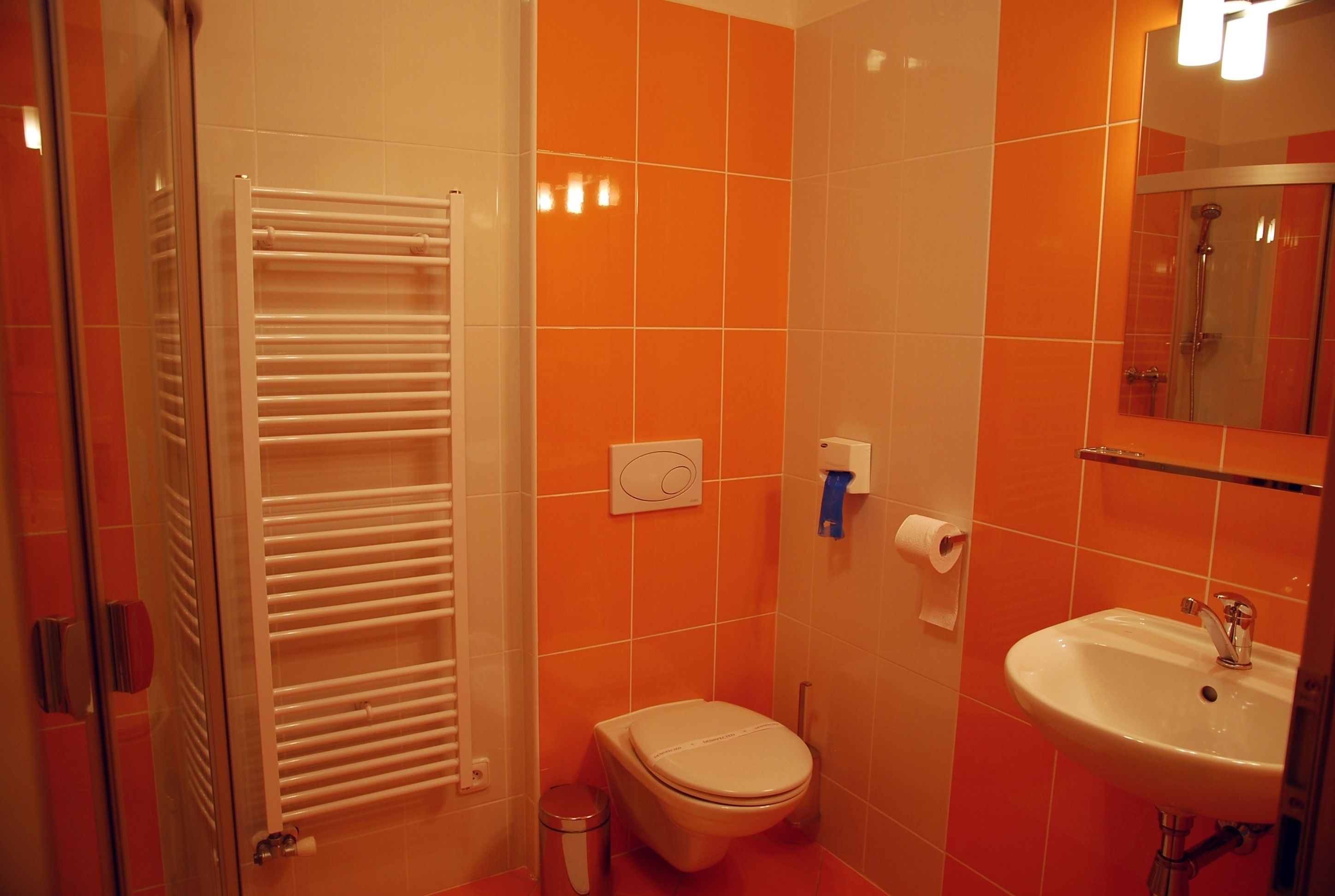 comfort double room, refrigerator | bathroom | shower, free toiletries, hair dryer, towels