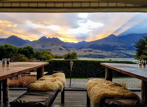 Uitzicht vanuit accommodatie