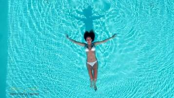 Vue depuis lâhĂ©bergement