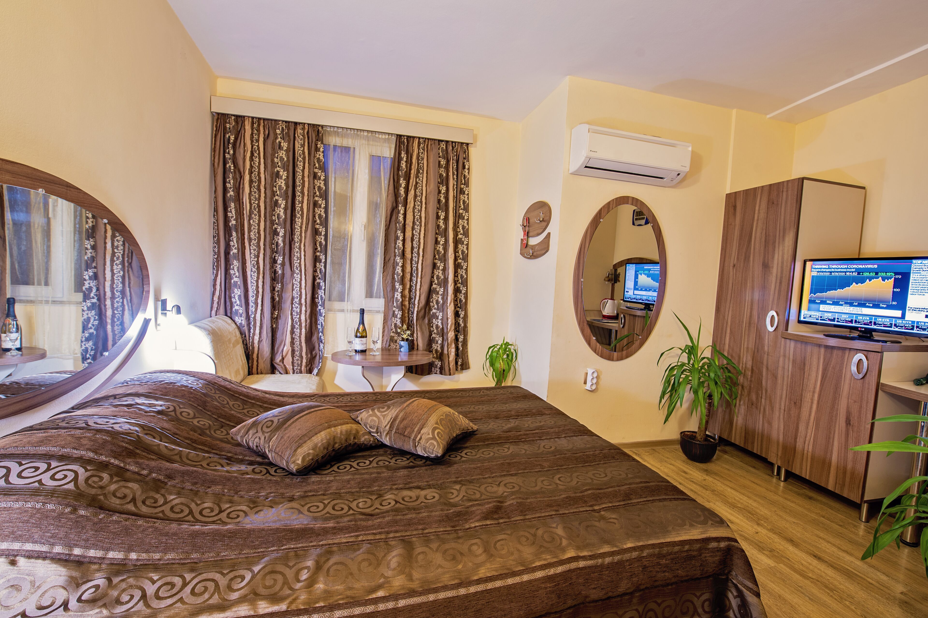 double or twin room | premium bedding, minibar, desk, iron/ironing board