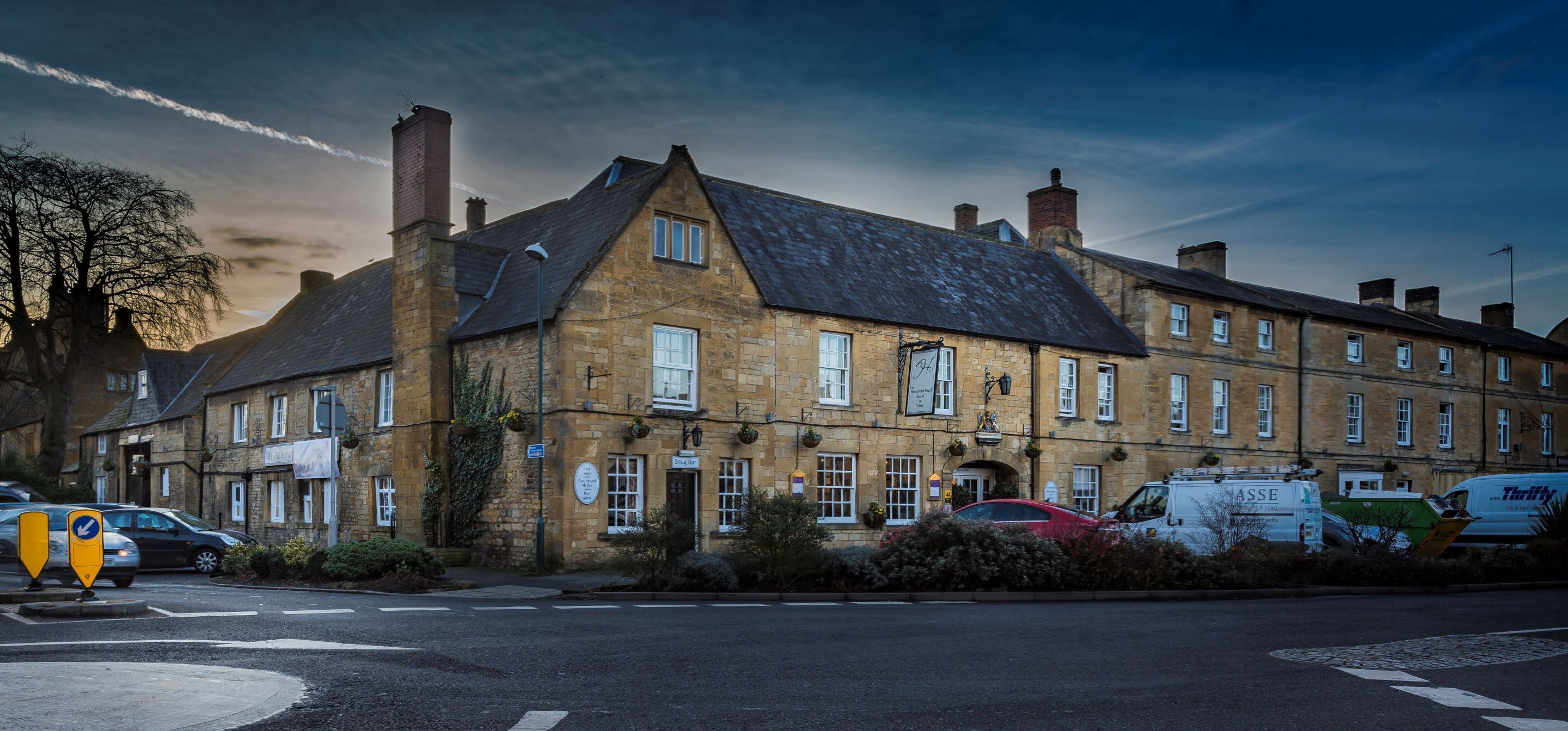 front of property – evening/night