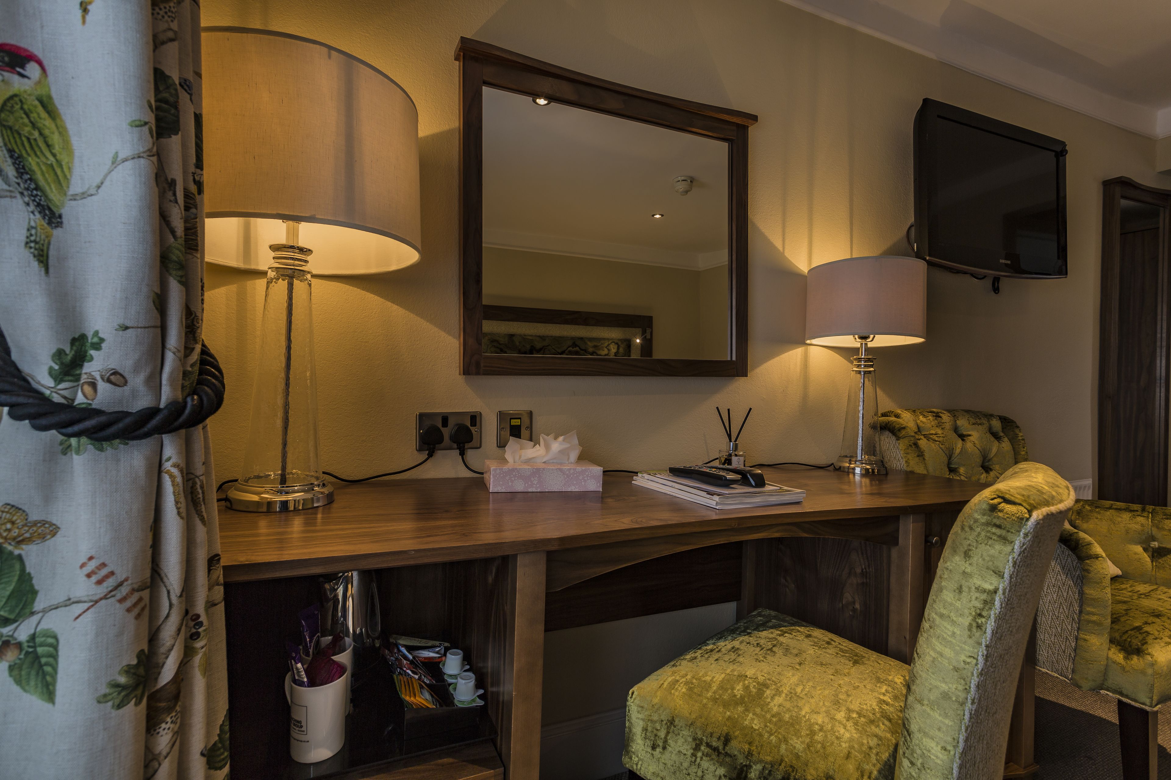 classic double room | in-room safe, laptop workspace, blackout curtains, iron/ironing board