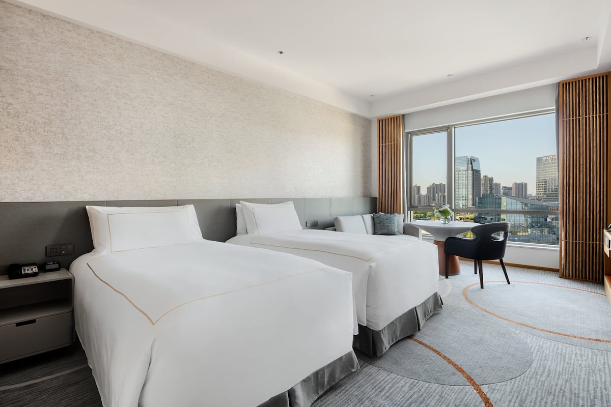 Minibar, in-room safe, blackout curtains, free cots/infant beds