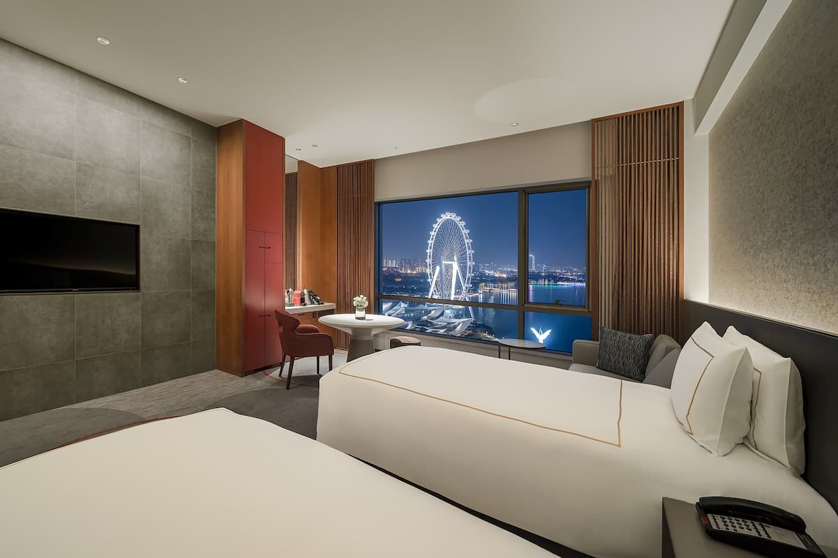 Minibar, in-room safe, blackout curtains, free cots/infant beds