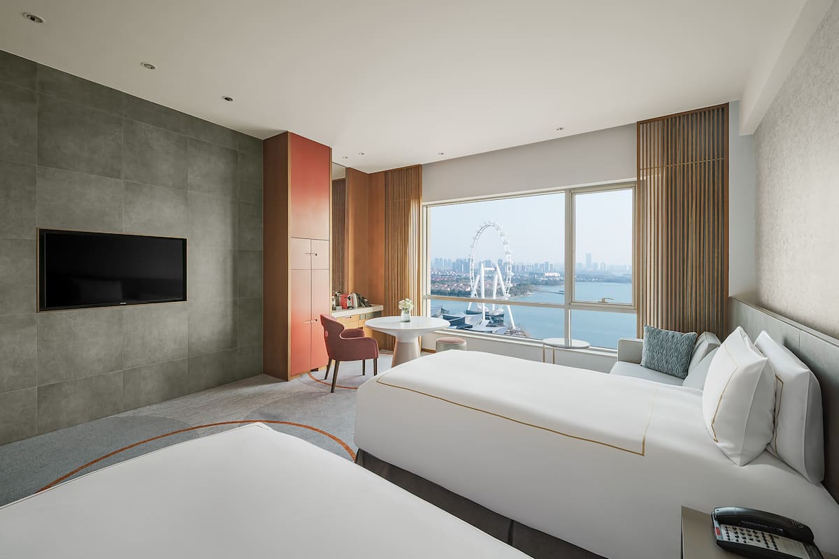 Minibar, in-room safe, blackout curtains, free cots/infant beds