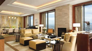 Presidential Suite, 1 Bedroom | Egyptian cotton sheets, premium bedding, down comforters, pillowtop beds