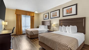Standard Room, 2 Queen Beds, Non Smoking, Refrigerator & Microwave (1st Floor;Pet Friendly)